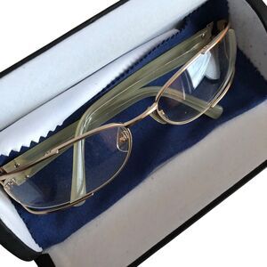 Carmen Marc Valvo Eyeglasses Frames Kosta Japan 62/17/130 Womens Gold Tone